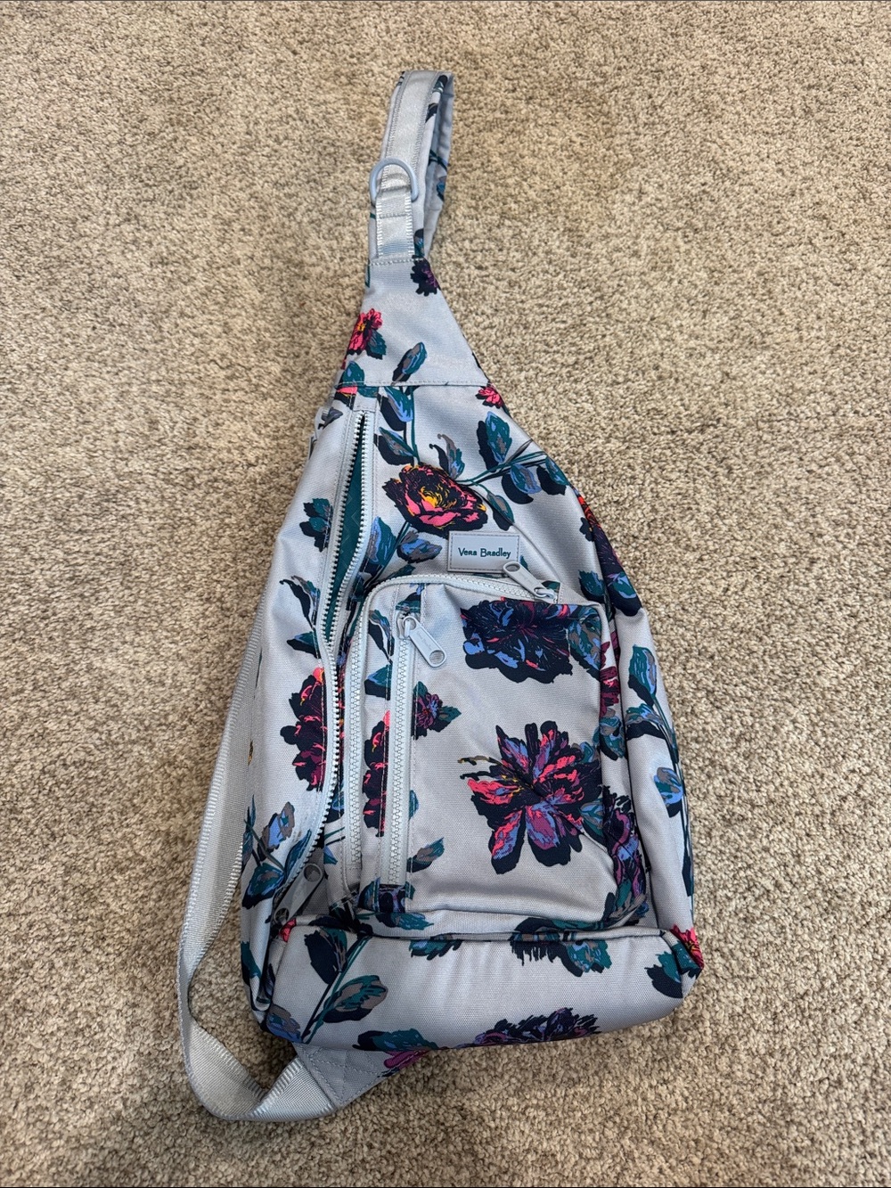 Vera Bradley Floral Print Large Slingbag